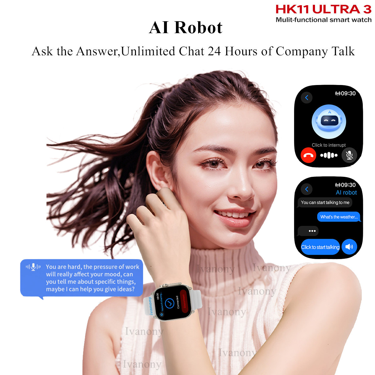 New Smart Watch HK11 Ultra 3 4 - Smartwatch Watches For Girls ulasan dan harga