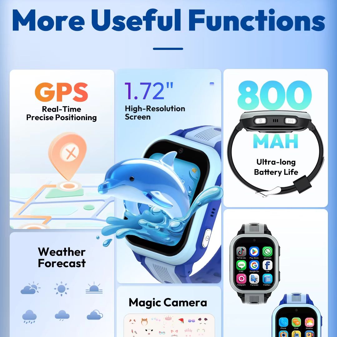 Wonlex 4G Kids Smart Watch KT4 - Smartwatch Watches For Kids With Gps ulasan dan harga