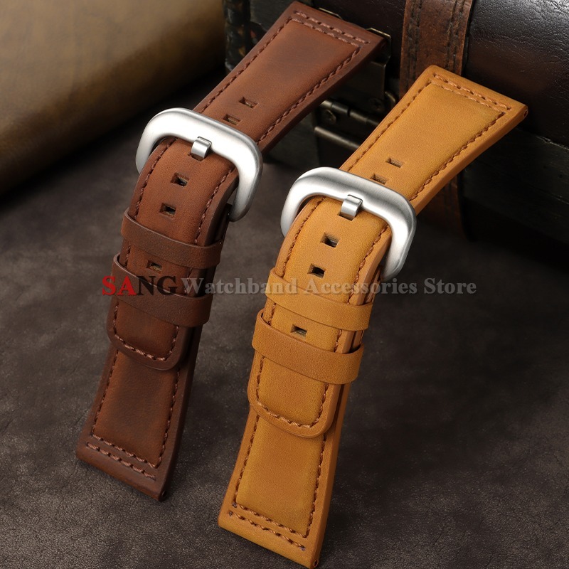 28mm Vintage Leather Watchband - Watches Rolex Smartwatch ulasan dan harga