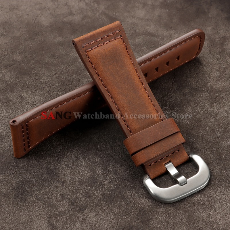 28mm Vintage Leather Watchband - Watches Rolex Smartwatch ulasan dan harga