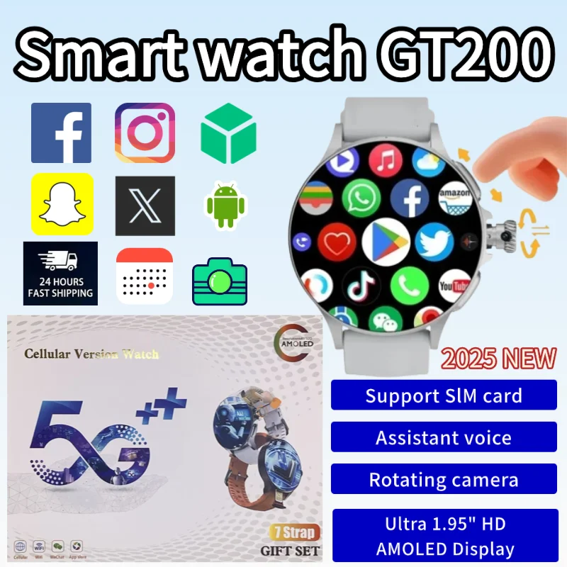New GT200 5G SmartWatch with S - Smartwatch Watches Price ulasan dan harga
