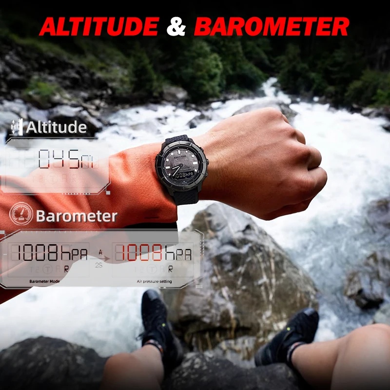 NORTH EDGE 2026 THARSIS Men's  - Altimeter Compass Watch ulasan dan harga
