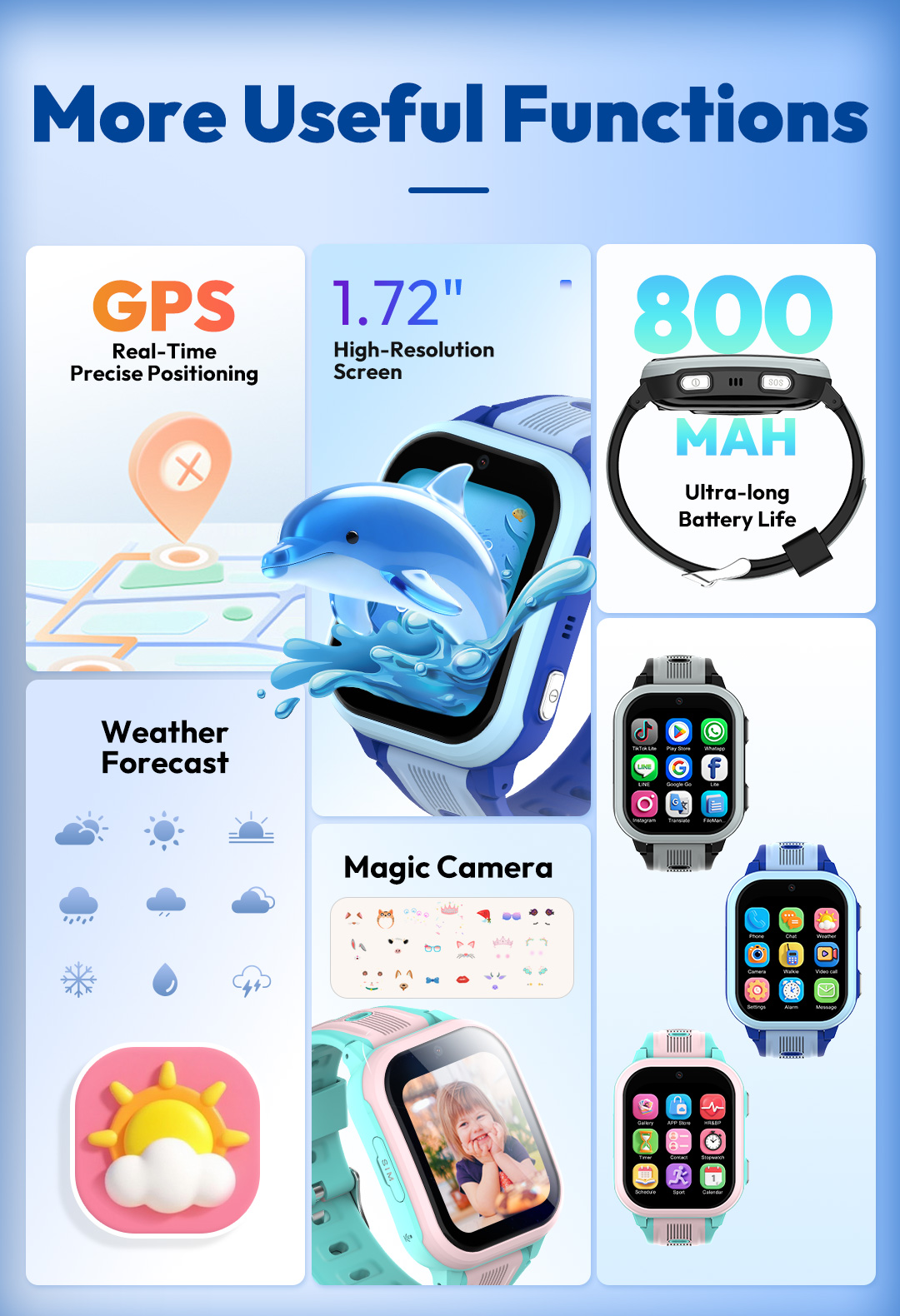 KT41 Smart Watch - 4G Phone Ch - Smartwatch Watches For Kids With Gps ulasan dan harga
