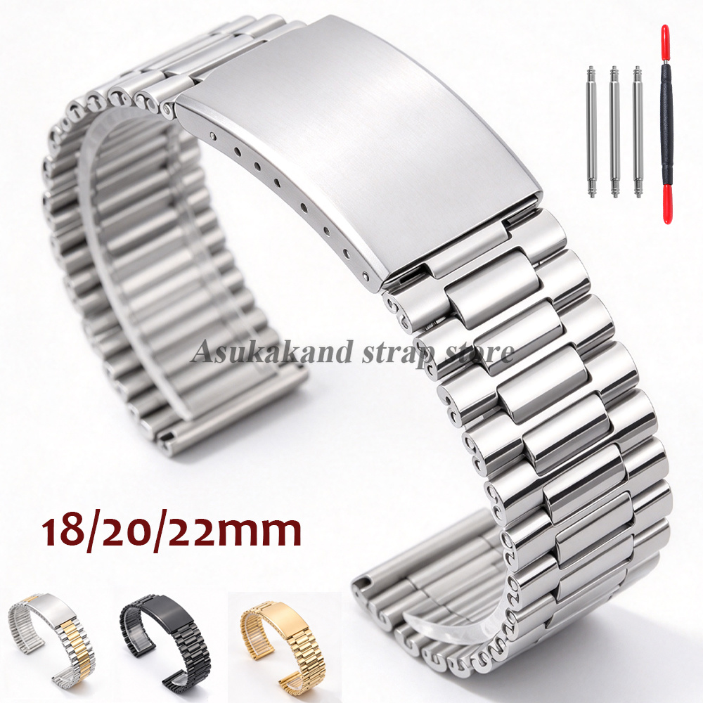 Metal Watchstrap 18mm 20mm 22m - Watches Rolex Smartwatch ulasan dan harga
