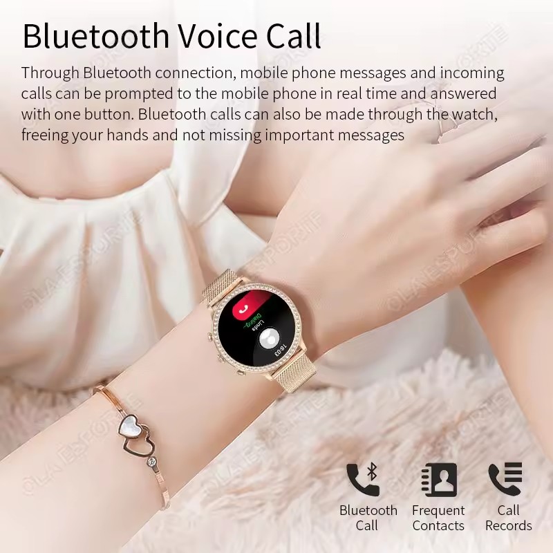 Elegant Ladies' Smartwatch Blu - Smartwatch Watches For Girls ulasan dan harga