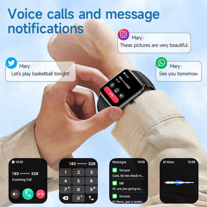 LIGE Smart Watch for Women Men - Watches Ladies Smartwatch ulasan dan harga